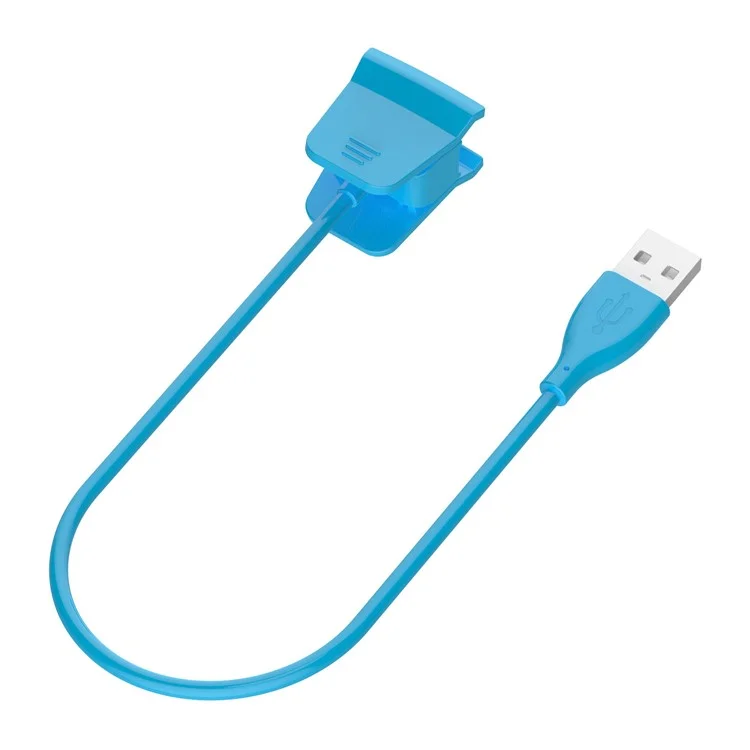 Cabo de Carga do Adaptador USB de Substituição de 55cm Para Fitbit Alta HR - Azul