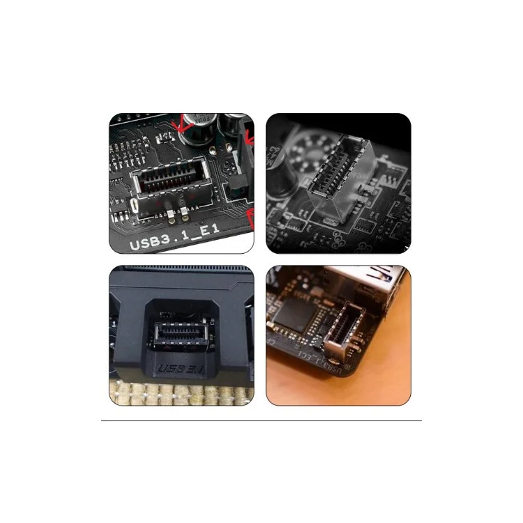USB 3.1 Front Panel Header to USB 3.0 20Pin Header Extension Cable for ASUS Motherboard 50cm