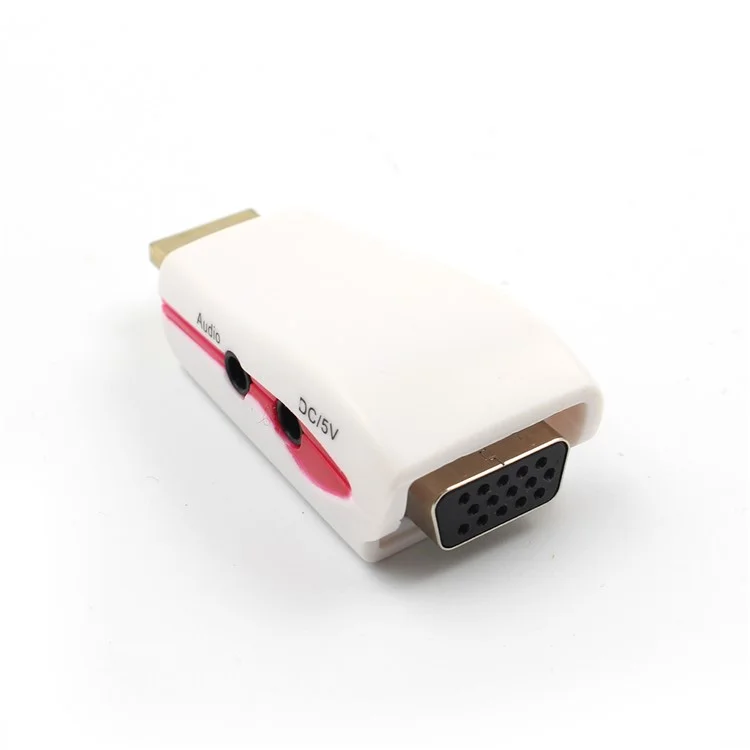 1080P HDMI to VGA Converter Adapter with USB Power Audio Cable