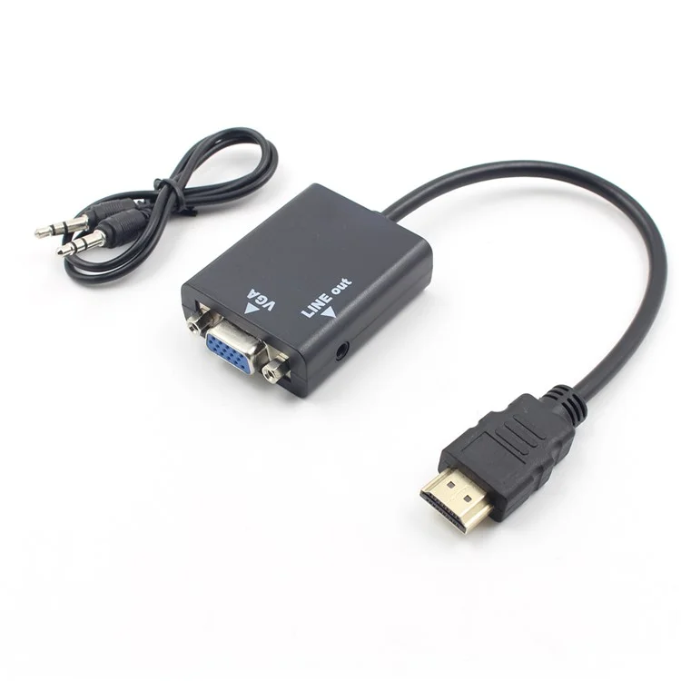 HD 1080P HDMI to VGA Video Converter Adapter Cable for PC DVD HDTV