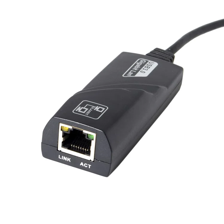 CY UC-064 Tipo-C Macho a 1000Mbps Gigabit Ethernet Network LAN Adapter para Portátil - Negro
