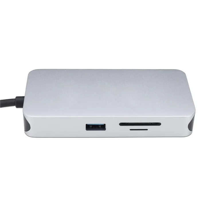 Thunderbolt 3 Dock USB-C VGA HDMI Ethernet 3 Ports HUB TF SD Charger Card Reader Multiport Adapter