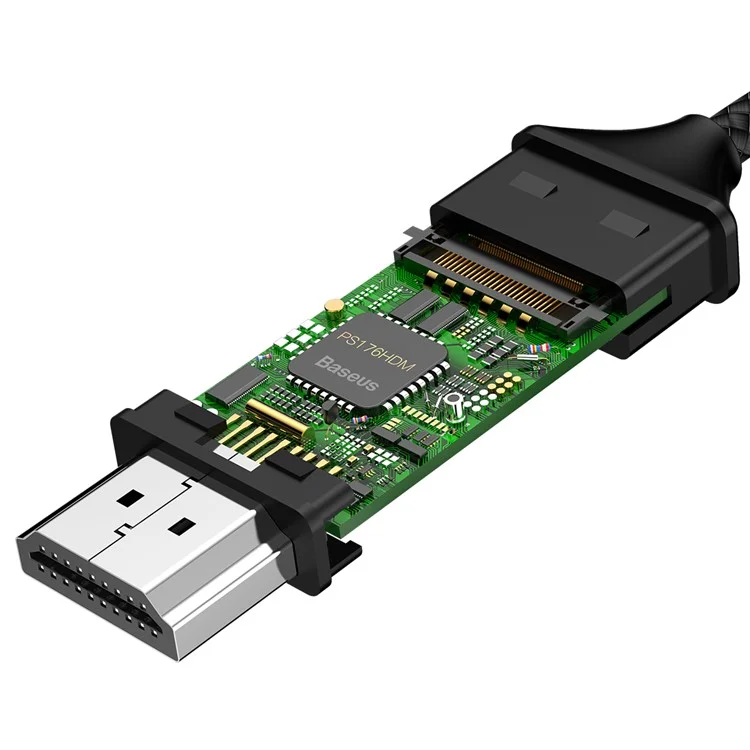 BASEUS NP021180R01BS Nylon Braided 1.8M Type-C Male to HDMI Male 4K Cable Adapter