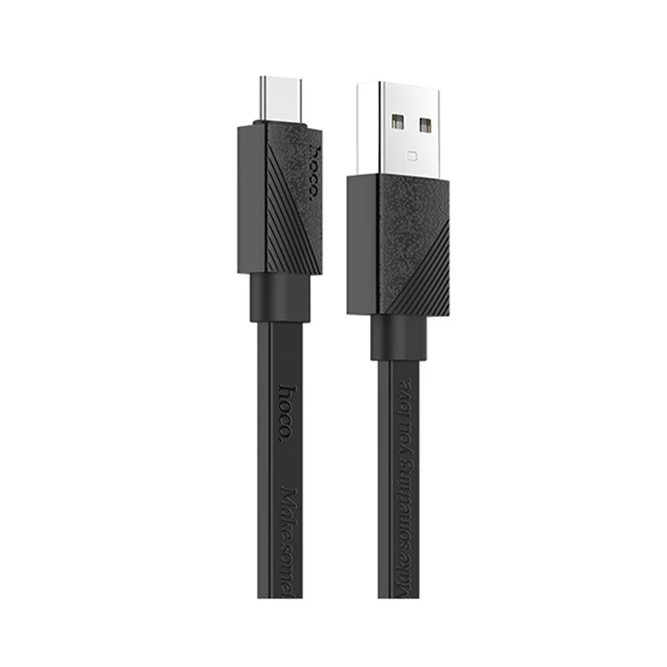 HOCO U34 LingYing Type-C Data Sync Charge USB Cable for Samsung LG Huawei etc. - Black