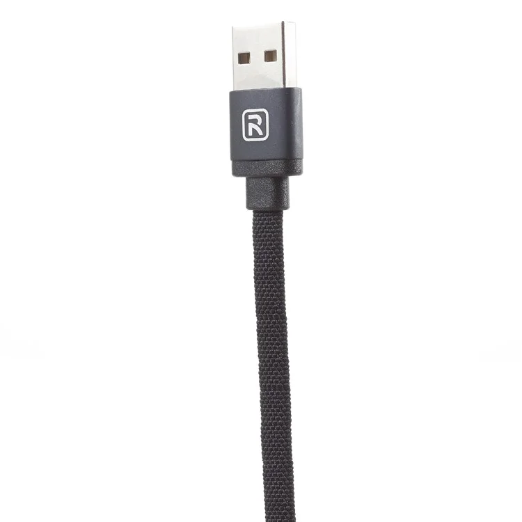 RECCI Canvas Series RCL-Y100 Type-C USB Charging Cable for Samsung HTC Huawei - Black