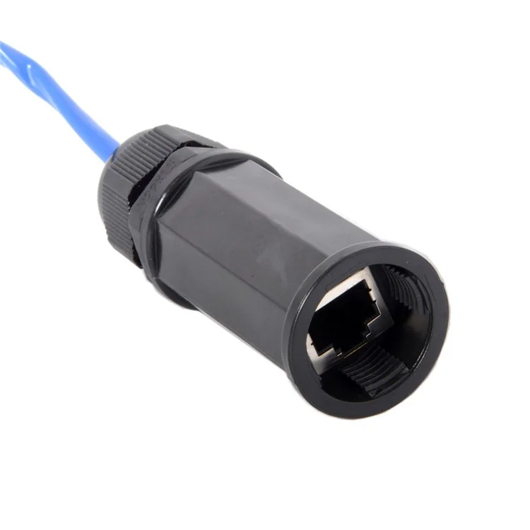 CY UT-012 Locking Waterproof CAT6 RJ45 Female to Female Lan Ethernet Network Extension Adapter
