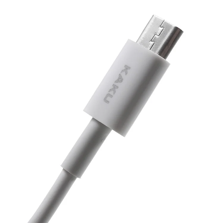 KAKU Original Series 1M 2.4A Fast Charging Micro USB Data Charge Cable for Samsung Huawei Xiaomi - White
