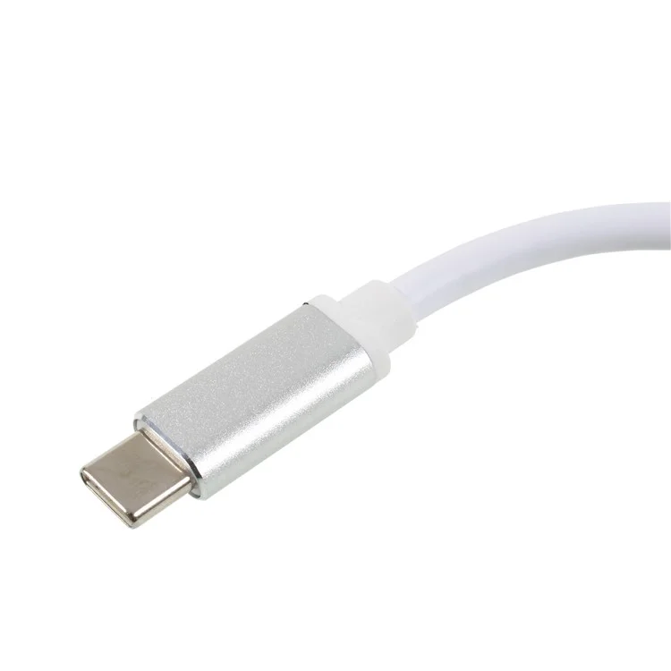 Type-C to HDMI + VGA 2-in-1 Adapter Multi-functional Type-C Hub for New MacBook Pro Etc.