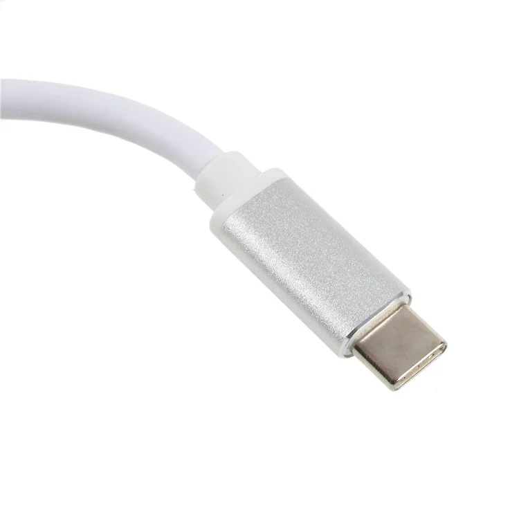 Type-C to HDMI + VGA 2-in-1 Adapter Multi-functional Type-C Hub for New MacBook Pro Etc.