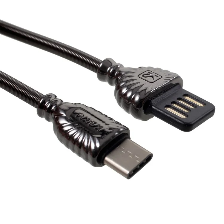IKAKU XO Series Type-C USB Charging Cable for Samsung HTC Huawei - Black