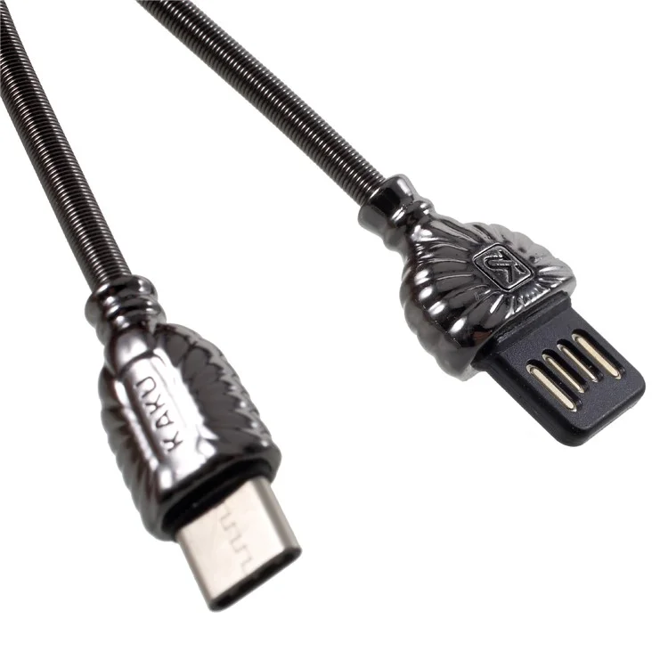 IKAKU XO Series Type-C USB Charging Cable for Samsung HTC Huawei - Black