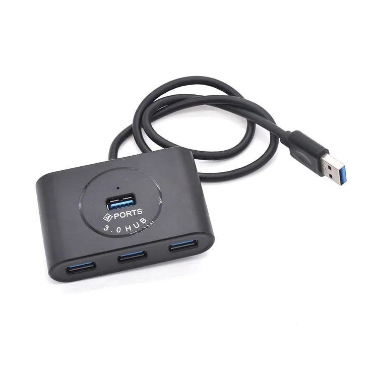 USB 3.0 HUB 4 Ports USB Hub Splitter for MacBook Laptop PC Computer - Black