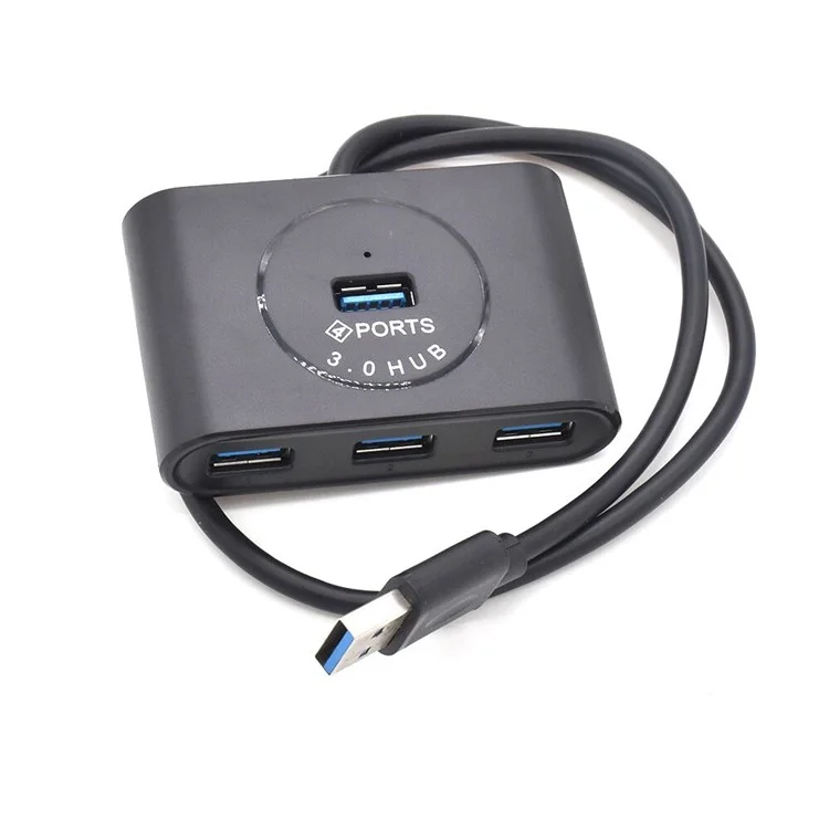 USB 3.0 HUB 4 Ports USB Hub Splitter for MacBook Laptop PC Computer - Black