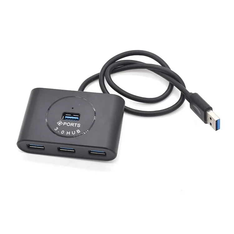USB 3.0 HUB 4 Ports USB Hub Splitter for MacBook Laptop PC Computer - Black
