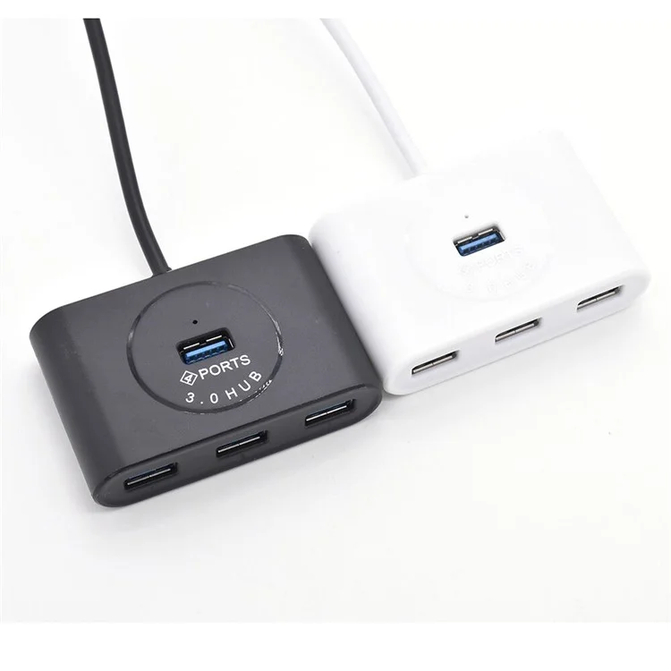 USB 3.0 HUB 4 Ports USB Hub Splitter for MacBook Laptop PC Computer - Black