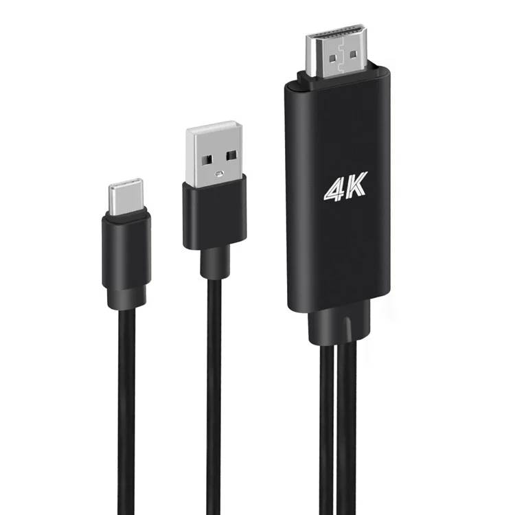 USB 3.1 Type-C to HDMI TV/HDTV Video Cable for Samsung Galaxy S8/S9 Plus