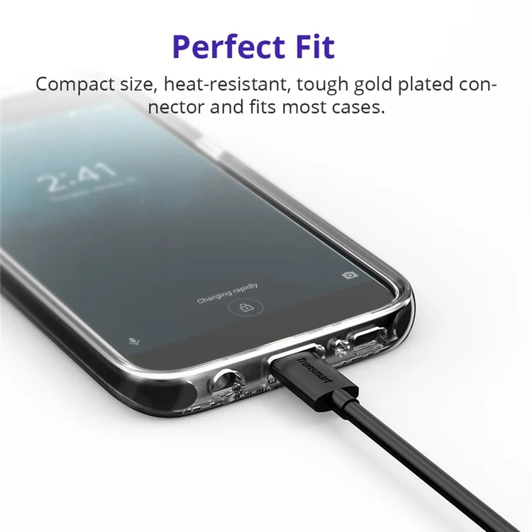 TRONSMART MUS06 1.8m Micro USB Data Transfer & Charging Cable for Samsung Huawei etc