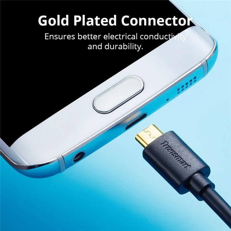 TRONSMART MUS06 1.8m Micro USB Data Transfer & Charging Cable for Samsung Huawei etc