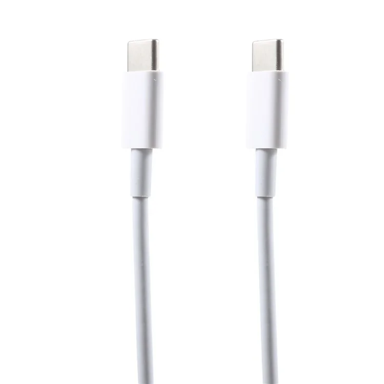 MA018 1m 5A Male to Male USB Type-C Data Sync Charge Cord - White