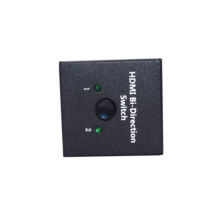 HDMI Switcher 2 Ports Bi-direction Manual Switch 2 x 1/1 x 2 HDMI Hub-HDCP Passthrough Supports Ultra HD 4K 3D 1080P