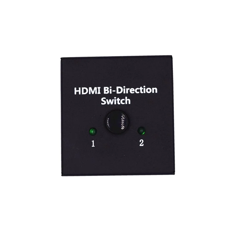 HDMI Switcher 2 Ports Bi-direction Manual Switch 2 x 1/1 x 2 HDMI Hub-HDCP Passthrough Supports Ultra HD 4K 3D 1080P