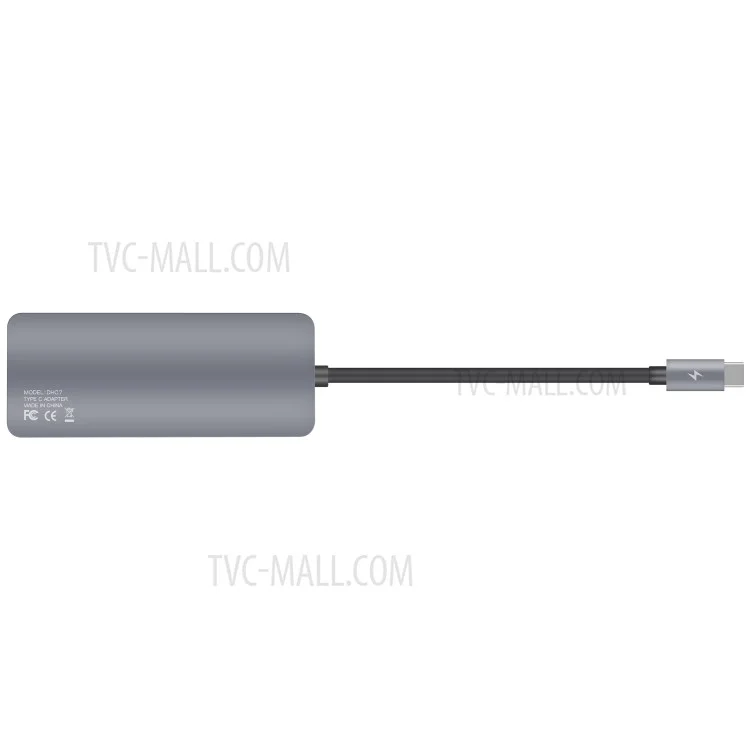 MOMAX ONE LINK Aluminum 6-in-1 Type-C to 3 USB 3.1 Ports + Type-C Charging Port + TF/SD Card Reader Ports Adapter Hub - Grey