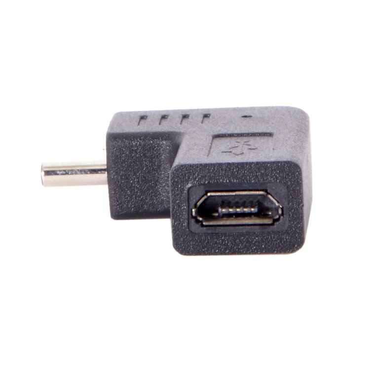 USB-C Tipo-c Macho a Micro USB 2.0 5pin Adaptador de Datos Femeninos de 90 Grados Tipo de Ángulo