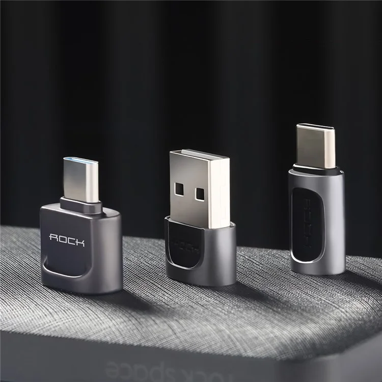 ROCK Micro USB Female to Type-C Male Charging Data Adapter