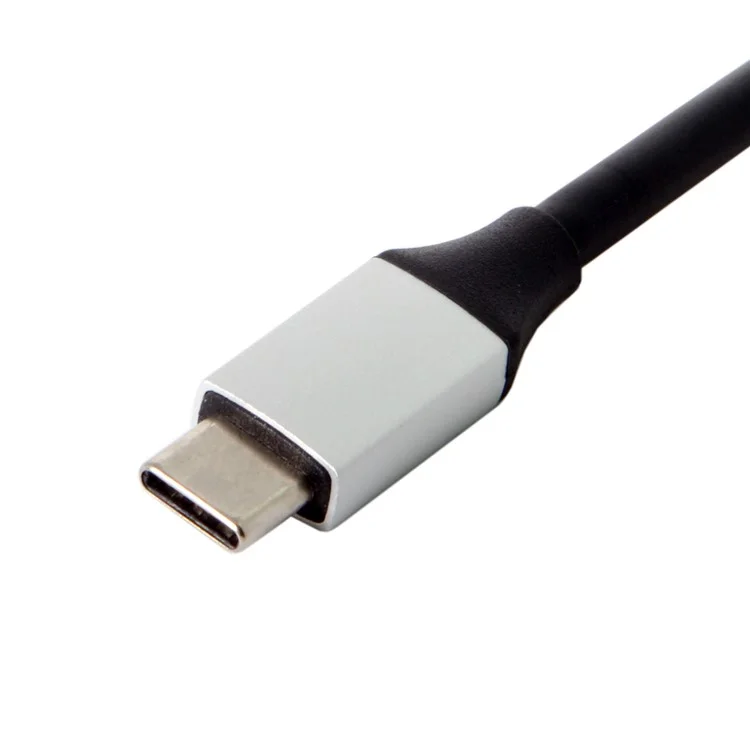 Adaptateur USB 3.1 Type-C vers HDMI + Double Ports USB3.0 + Lecteur de Carte SD/TF pour MacBook