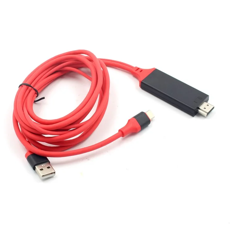2m USB 3.1 Type C to 4K HDMI HDTV Video Adapter Cable for Galaxy S8/Huawei P10
