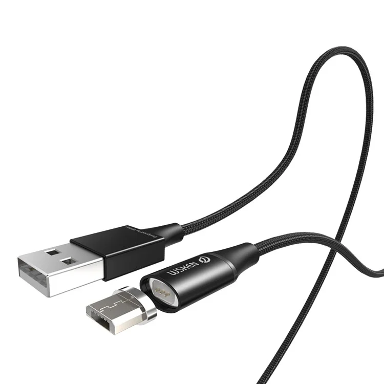 WSKEN Oval-shaped Connector 1m Charging Micro USB Metal Magnetic Phone Cable