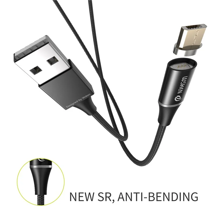 WSKEN Magnetic Quick Connect Micro USB Head Converter for Micro USB Data Sync Charge Cable
