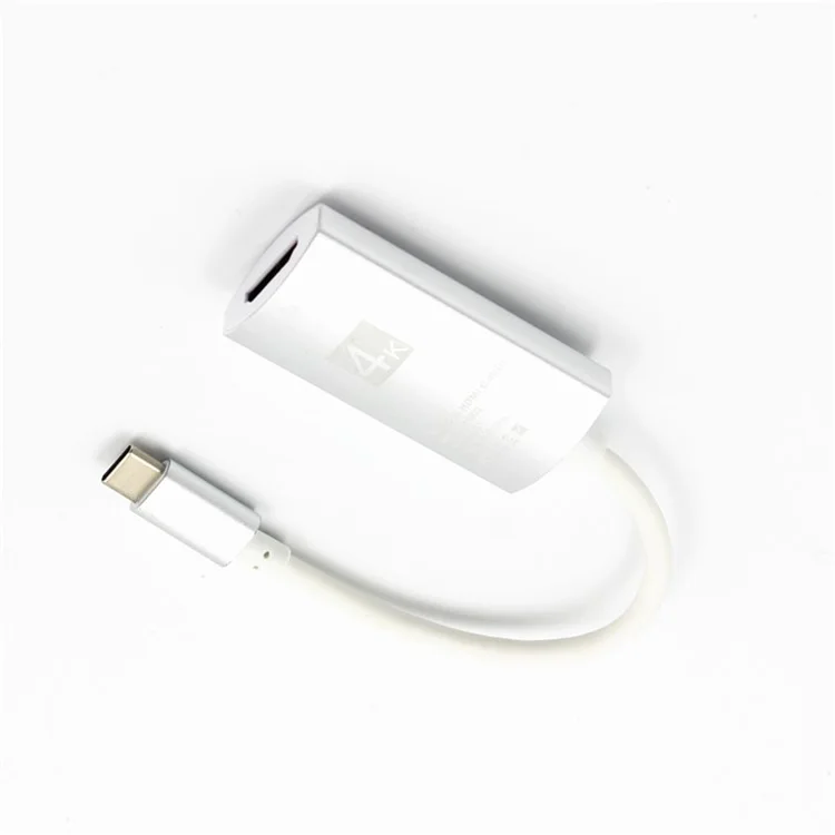 4K USB 3.1 Type C USB-C to HDMI HDTV Adapter Cable for Samsung Galaxy S9 / S8 etc. - White