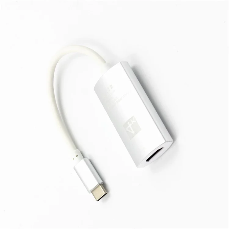 4K USB 3.1 Type C USB-C to HDMI HDTV Adapter Cable for Samsung Galaxy S9 / S8 etc. - White