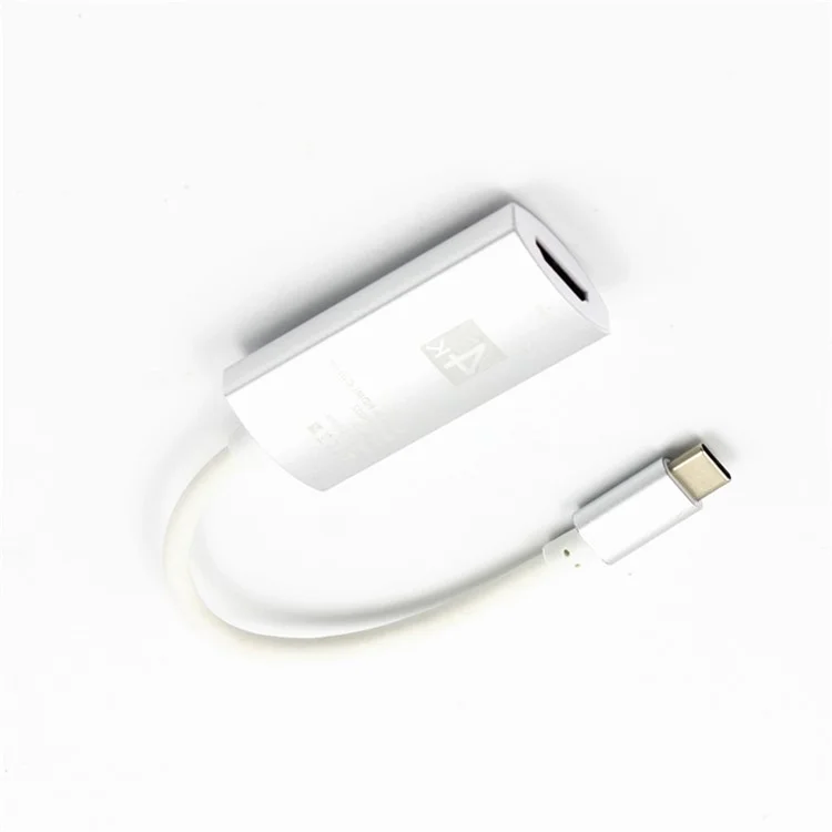 4K USB 3.1 Type C USB-C to HDMI HDTV Adapter Cable for Samsung Galaxy S9 / S8 etc. - White