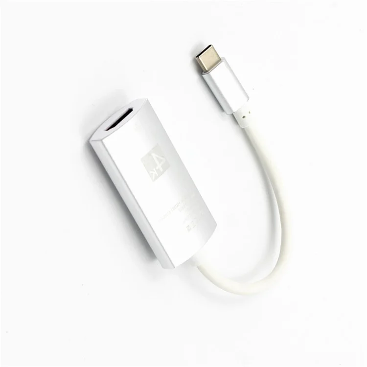 4K USB 3.1 Type C USB-C to HDMI HDTV Adapter Cable for Samsung Galaxy S9 / S8 etc. - White