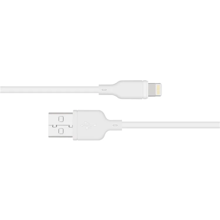 MOMAX MFI Certified Lightning 8 Pin 2.4A Output Charging Data Cable for iPhone iPad iPod (1m) - White
