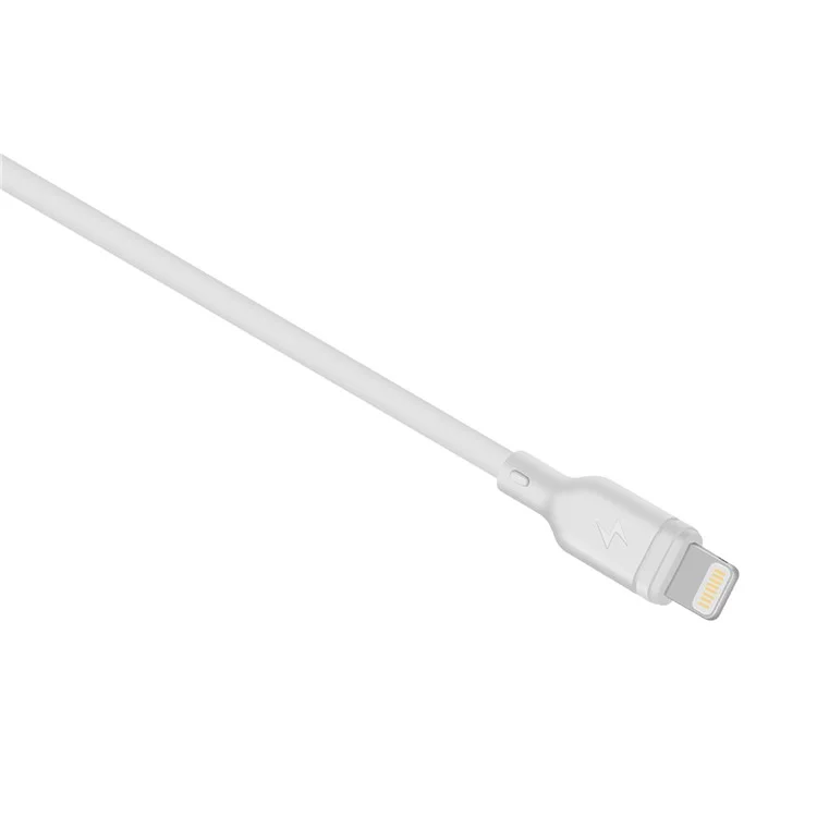 MOMAX MFI Certified Lightning 8 Pin 2.4A Output Charging Data Cable for iPhone iPad iPod (1m) - White