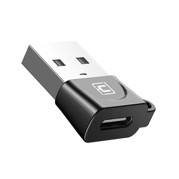 CAFELE USB Male to Type-C Female Charging Data Adapter - Black