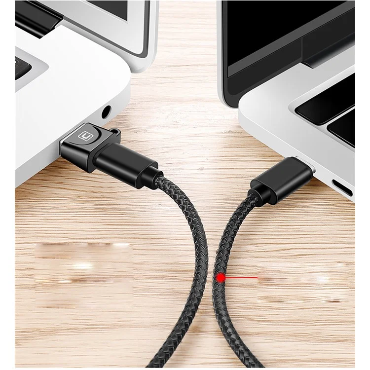 CAFELE USB Male to Type-C Female Charging Data Adapter - Black