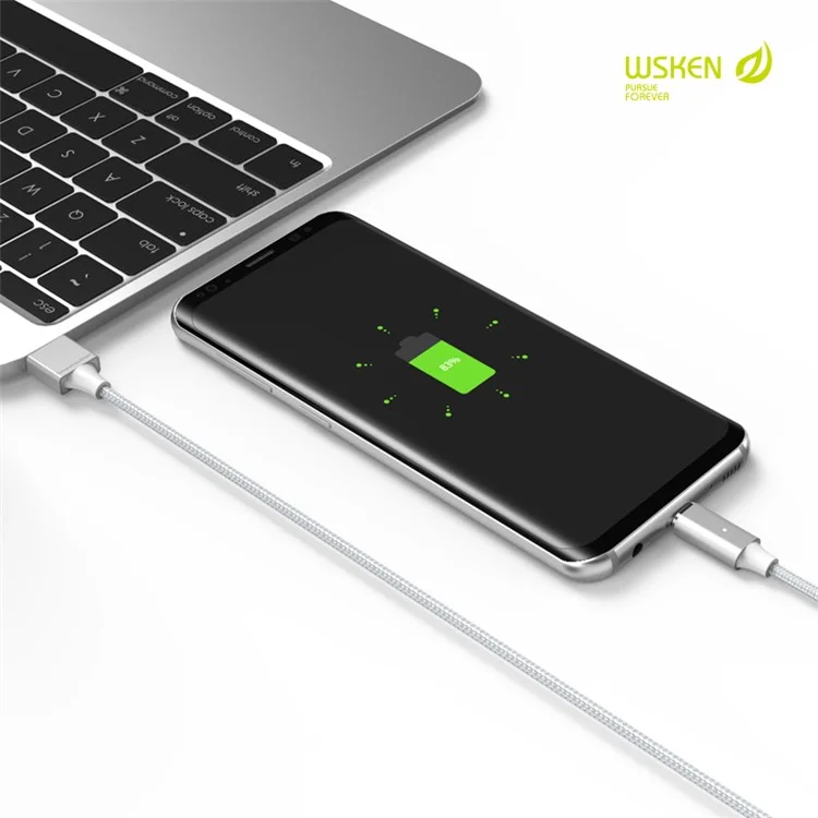 WSKEN Lite 2 Metal Magnetic Charging Cable for iPhone Samsung Huawei