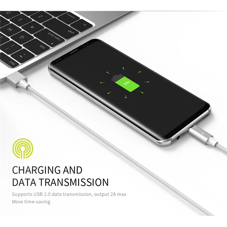 WSKEN Lite 2 Metal Magnetic Charging Cable for iPhone Samsung Huawei