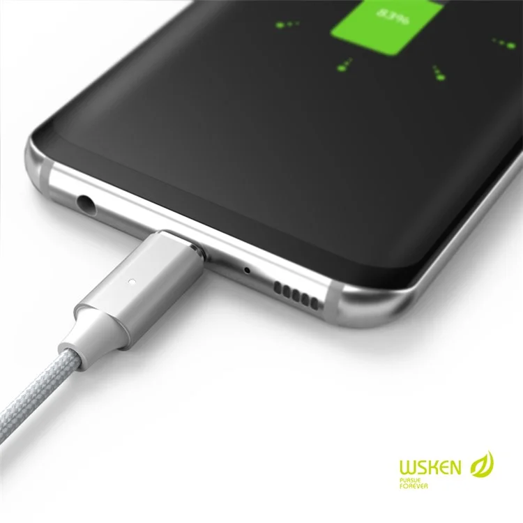 WSKEN Lite 2 Metal Magnetic Charging Cable for iPhone Samsung Huawei