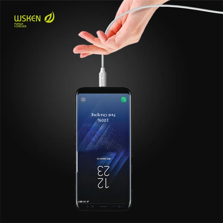 WSKEN Lite 2 Metal Magnetic Charging Cable for iPhone Samsung Huawei