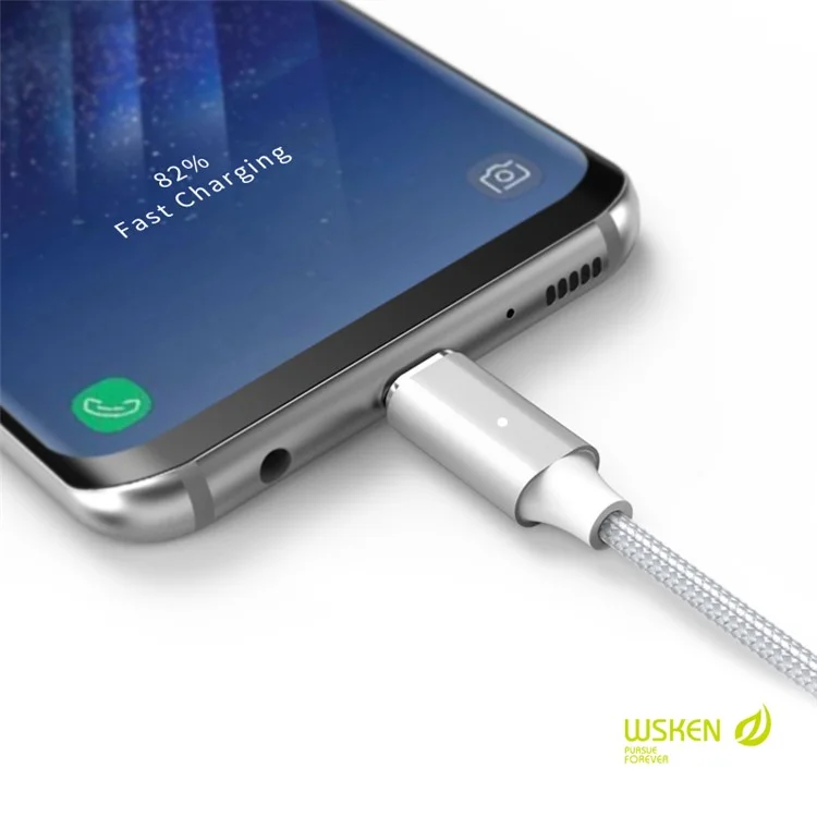 WSKEN Lite 2 Metal Magnetic Charging Cable for iPhone Samsung Huawei
