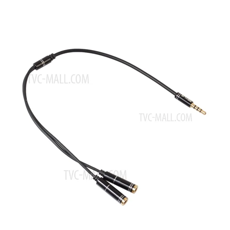 REXLIS Single 3.5mm Male Port to Dual Ports 3.5mm Female Headphone Audio Splitter Cable Adapter