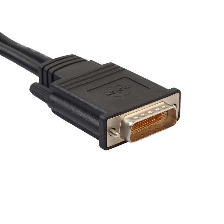 LFH (DMS) DVI 59 Pin Male Port to 2 VGA Female Ports Adapter Splitter Cable