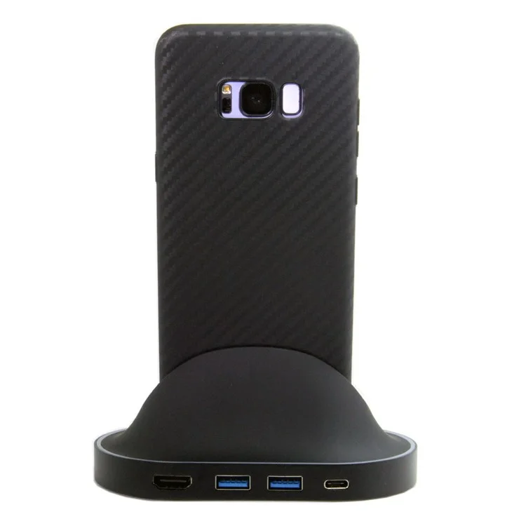 CY UC-077 USB 3.1 Type-C Male Dock Station to HDMI & Two USB 3.0 Hubs & Type-C Female Charging Port Adapter