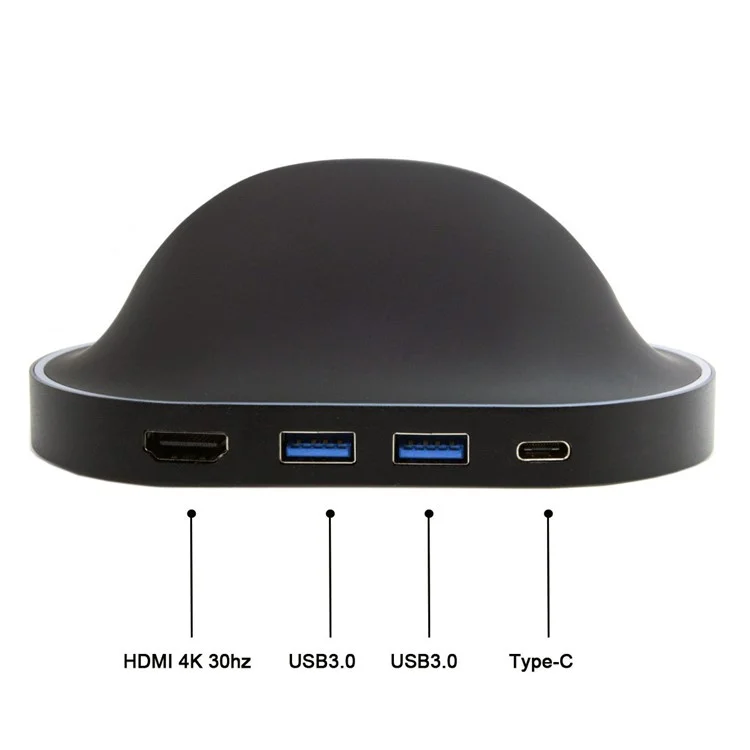 CY UC-077 USB 3.1 Type-C Male Dock Station to HDMI & Two USB 3.0 Hubs & Type-C Female Charging Port Adapter