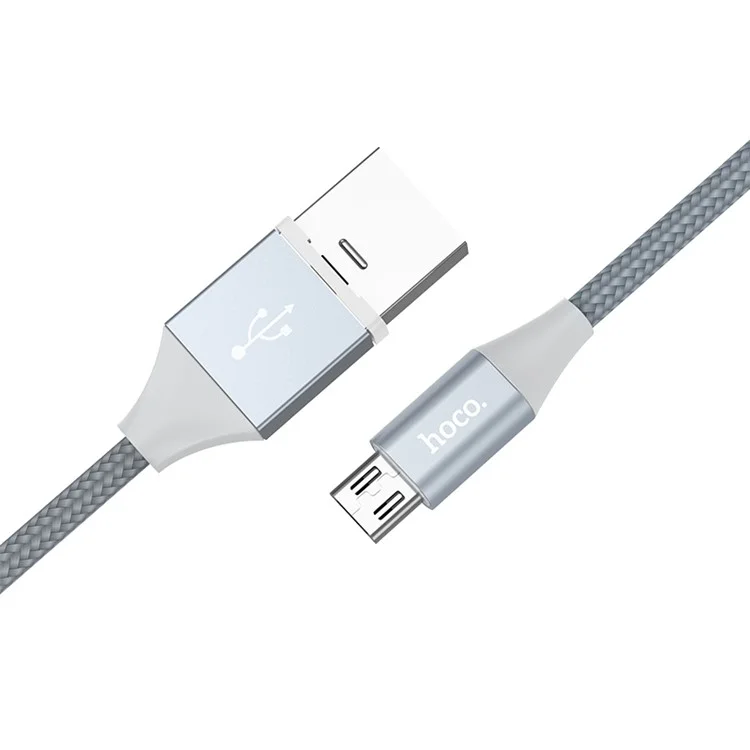 HOCO U40B 1m 2A Magnetic Micro USB Braided Data Sync Charge Cable for Samsung Huawei Etc.